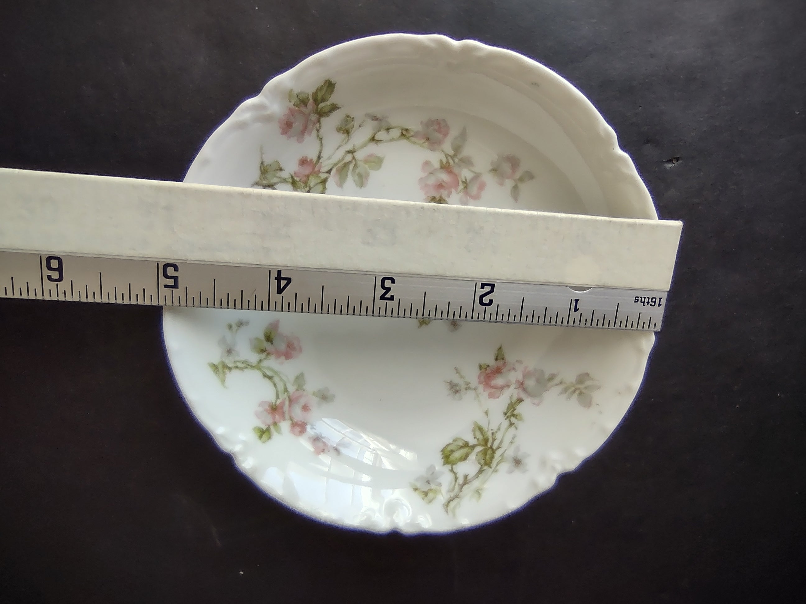 Haviland Limoges French Cottage Cranberry Sauce Small Bowl Pink 5" (lot 1119)