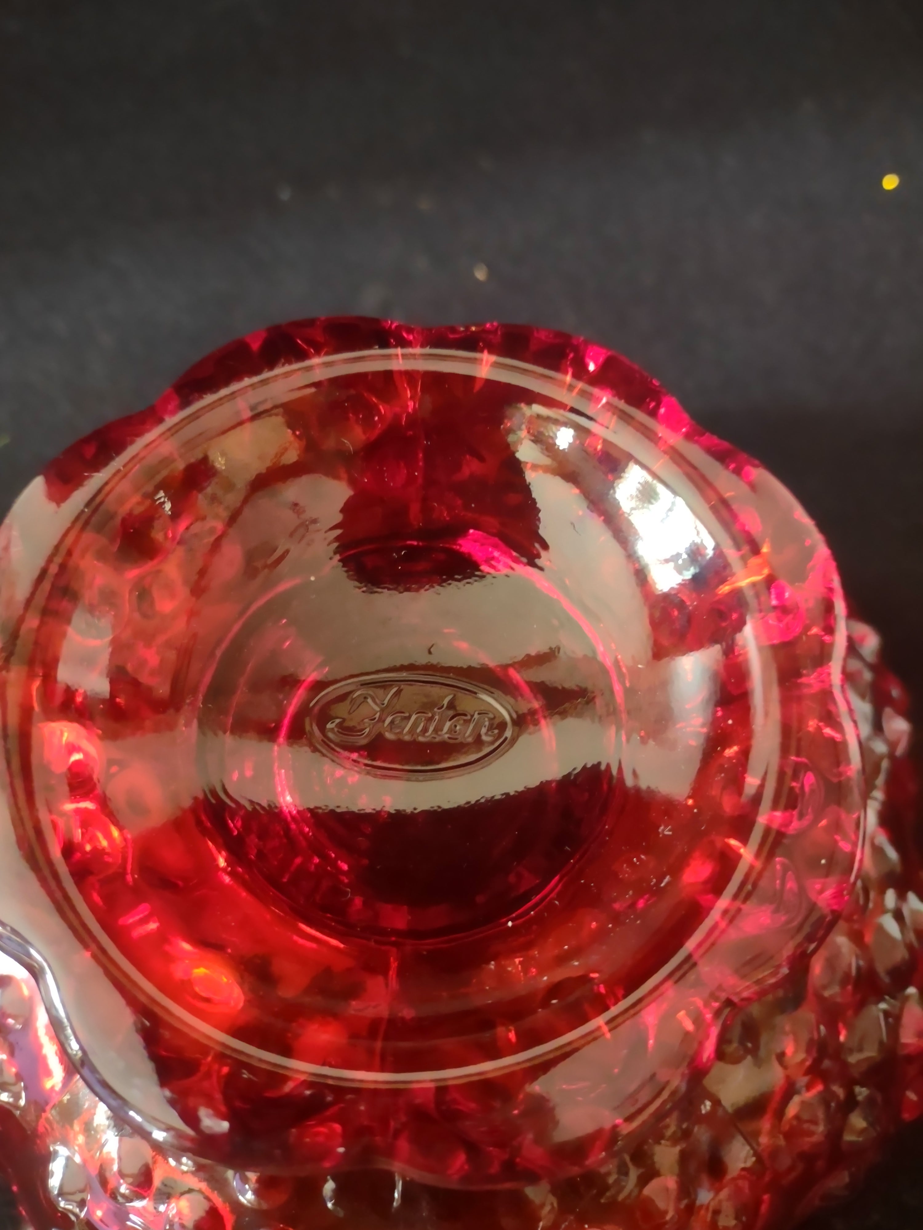 Vintage Fenton Hobnail Pattern Candy Dish NO Lid (Lot 3521)