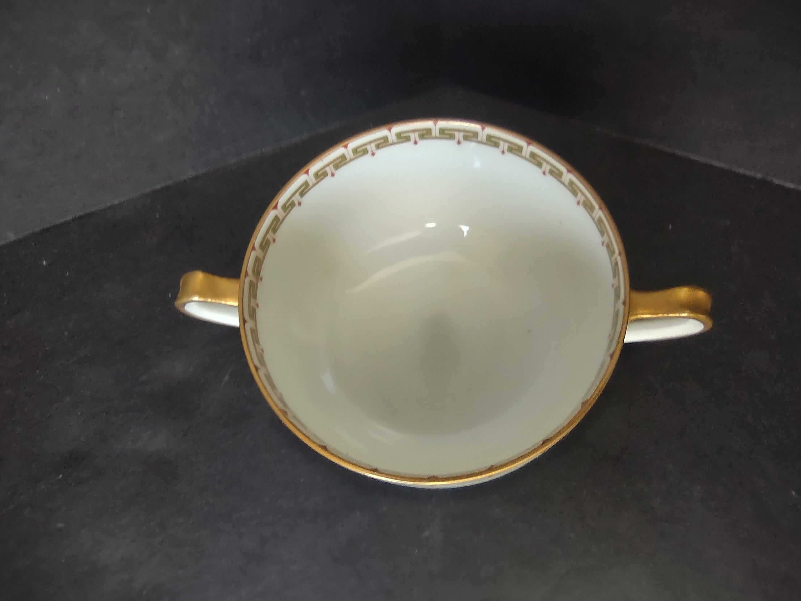 Haviland Limoges Bouillon Cup ONLY Albany Red (lot 1062)