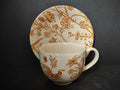 Vintage Ironstone Oriental Garden Johnson Bros Teacup Saucer Birds (lot 5545)