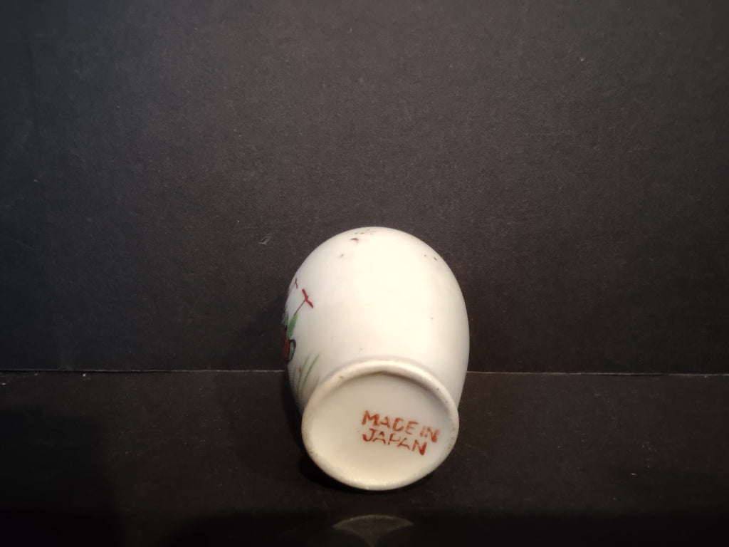 Vintage Japan Small 2-1/2" Vase Hand Painted (lot 5357)