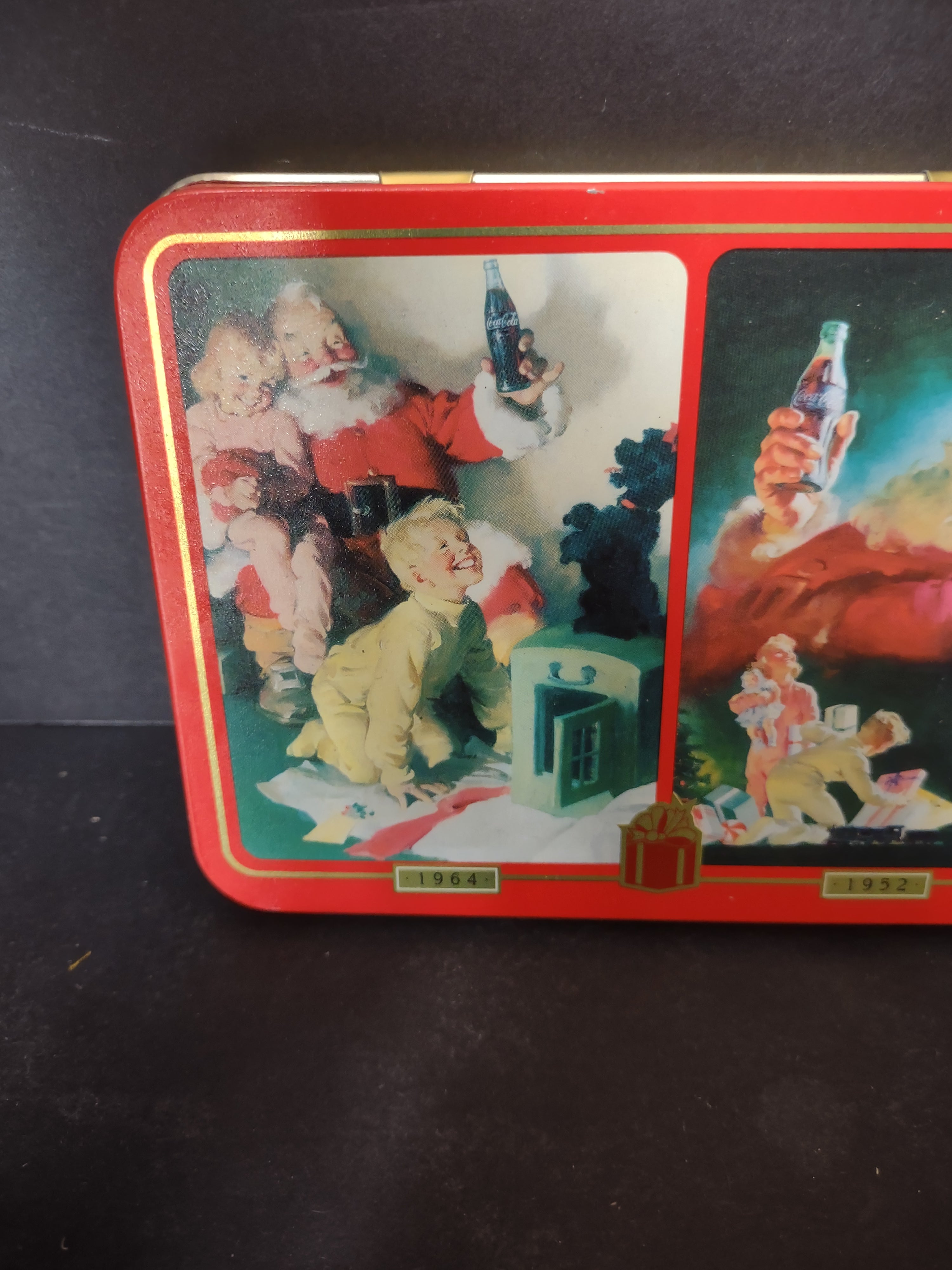 Vintage Coca-Cola Nostalgia Playing Cards 1964 1952 Collectible Tin (lot 3120c)