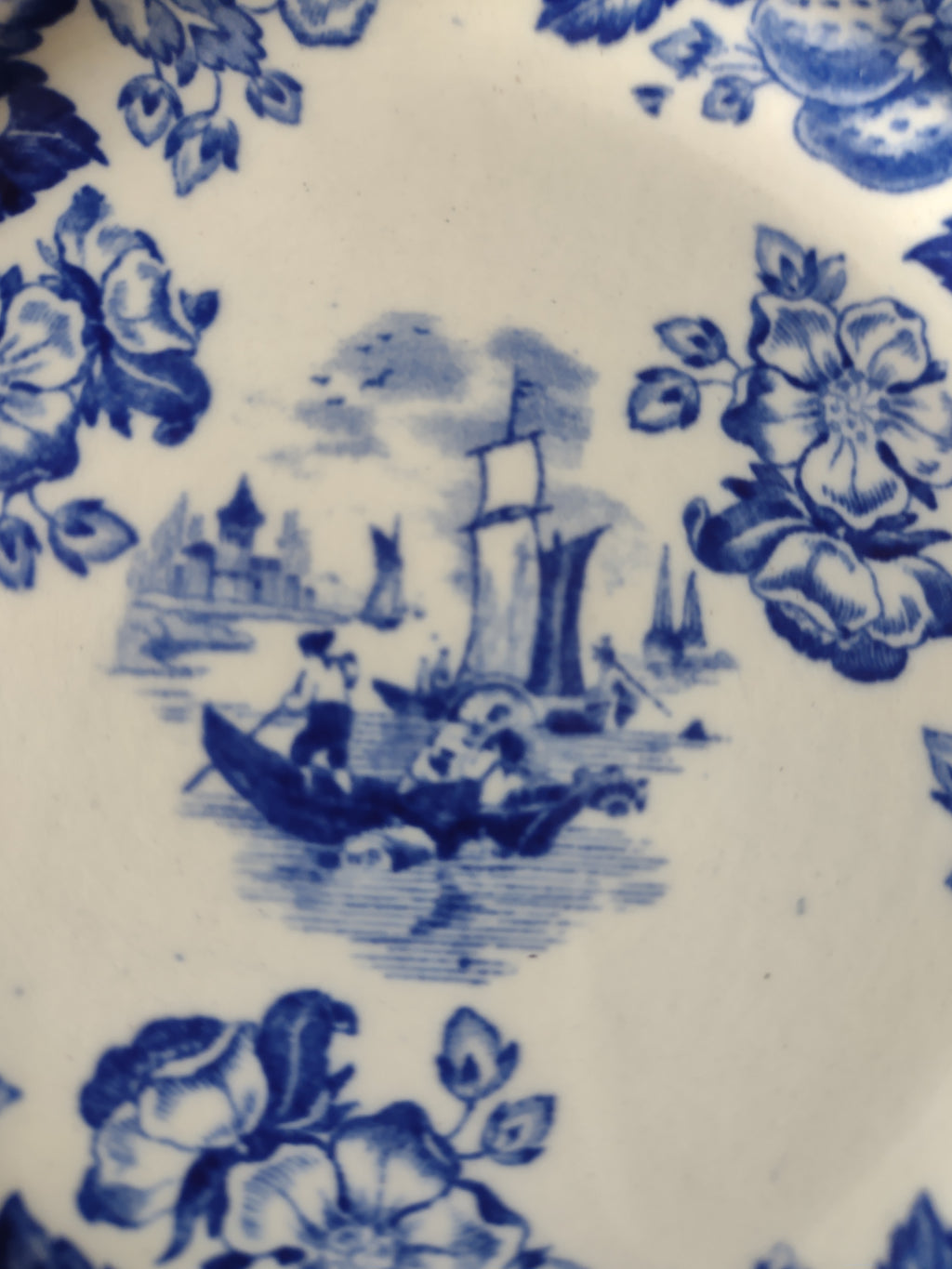 Vintage Spode Old Salem Blue Earthenware Plate English Transferware x 4 lot5816