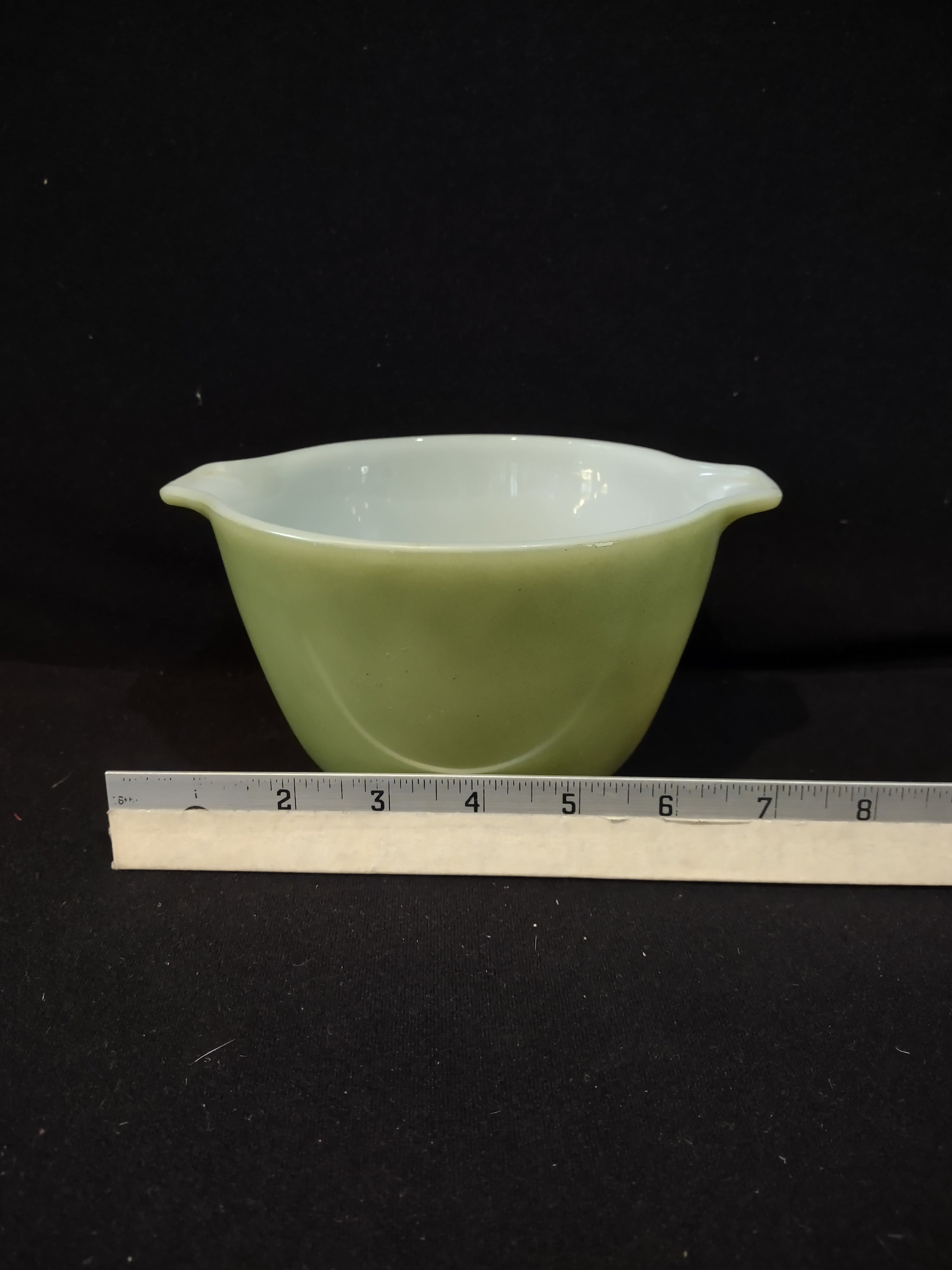 Vintage Fire King Anchor Hocking 6" Green Mixing Bowl Casserole Dish (Lot 5227)