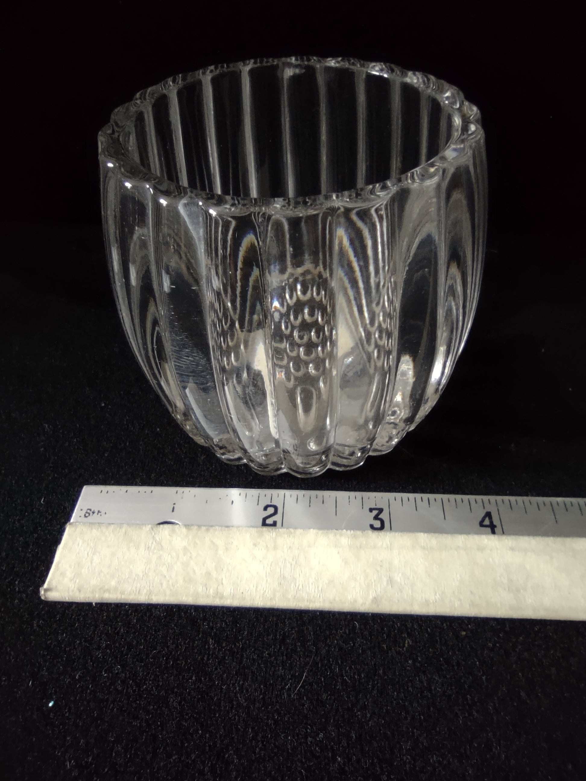Depression Glass Sugar Bowl Creamer Relish Jar National Pattern Hobnail (Lot5308