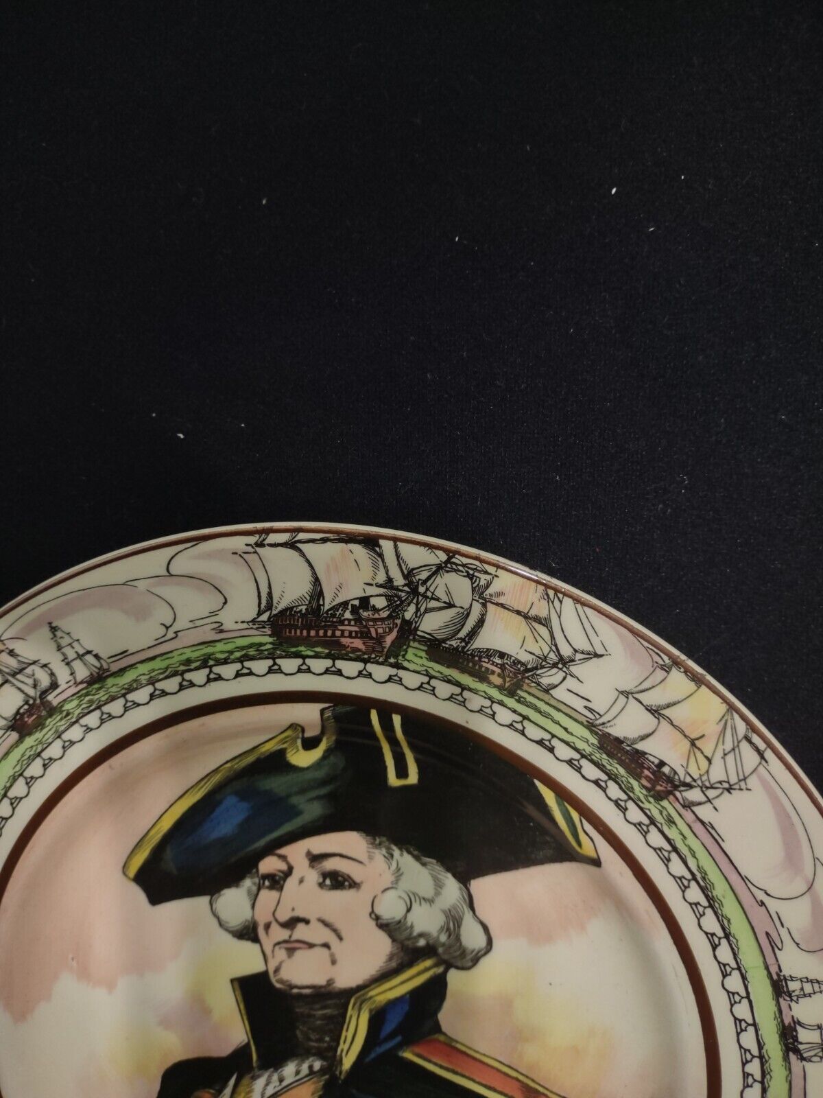 079 Vintage Collectible Royal Doulton The Admiral Plate 10-1/2"