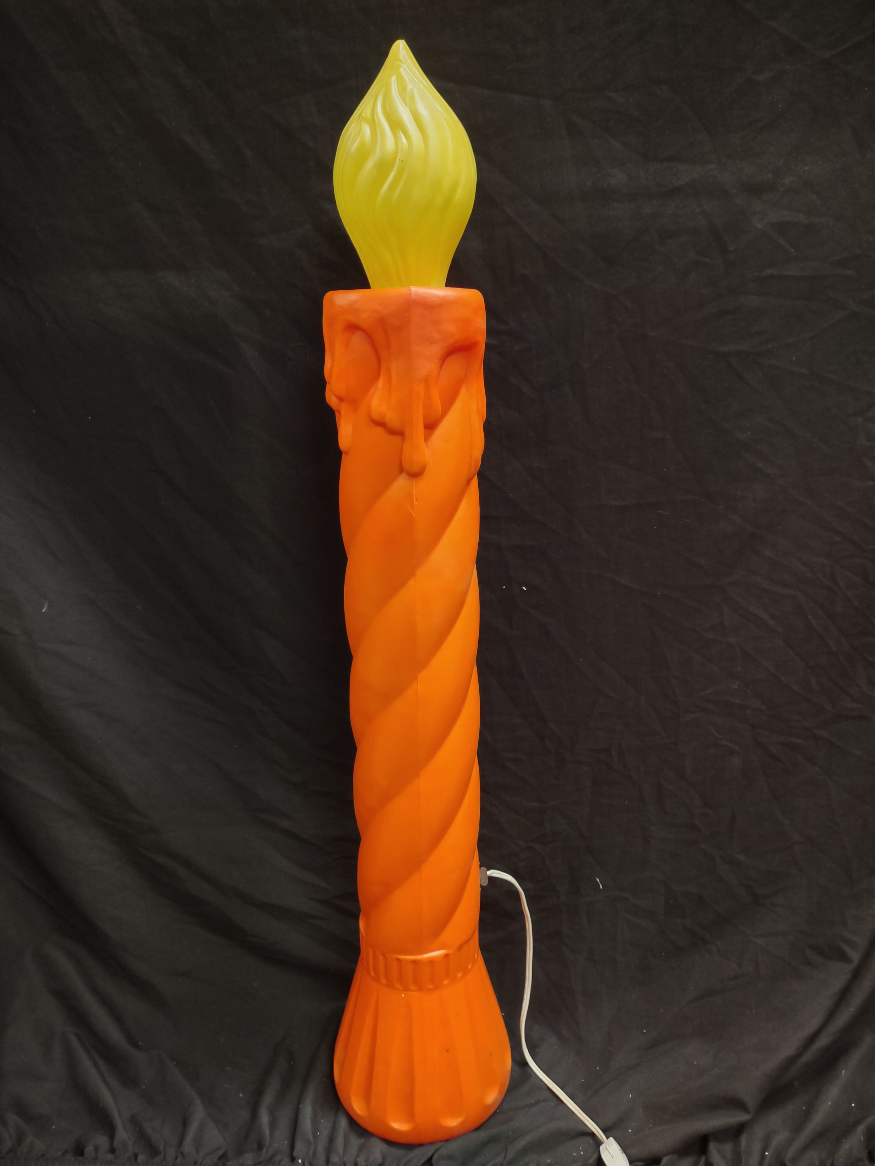 Vintage Christmas Blow Mold Candle 35"(lot 2335)