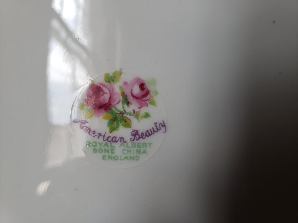 Vintage Royal Albert American Beauty Dessert or Salad Plate 8" (lot 2050)