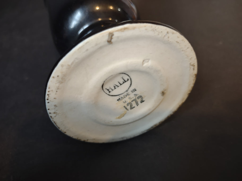 Vintage Irish Coffee Mug USA Hall Black IMPERFECT (lot 5425)
