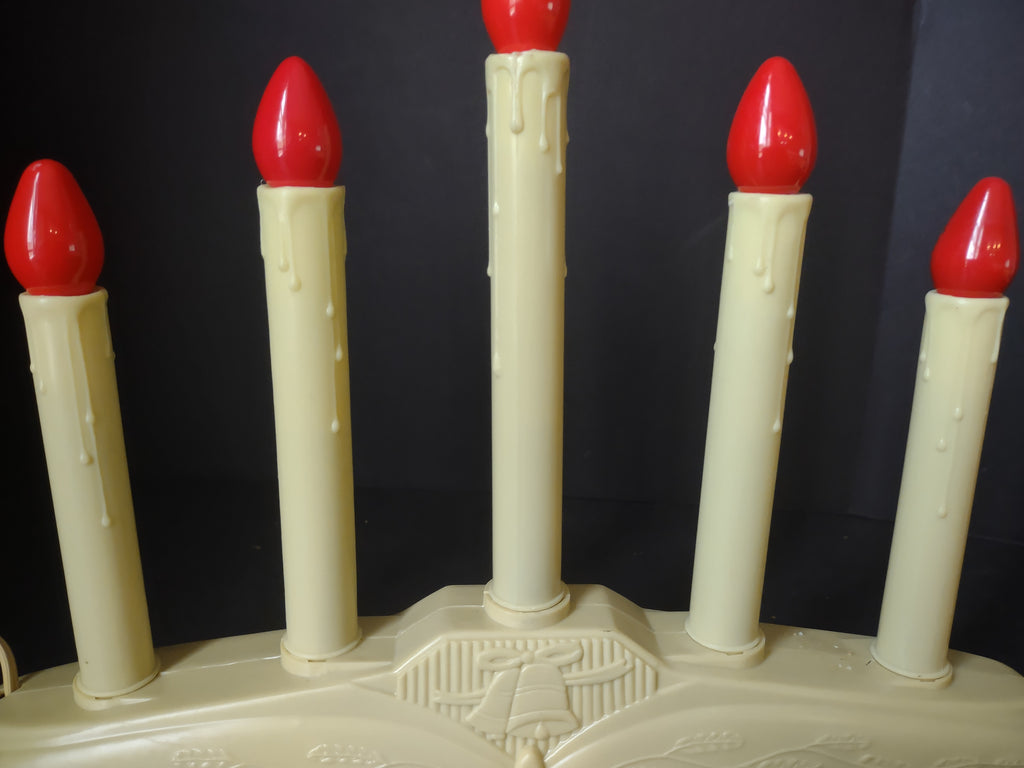 Set 2 Christmas Window 5 Candle Drip Candle Bell Candelabra Candolier (lot 2301)