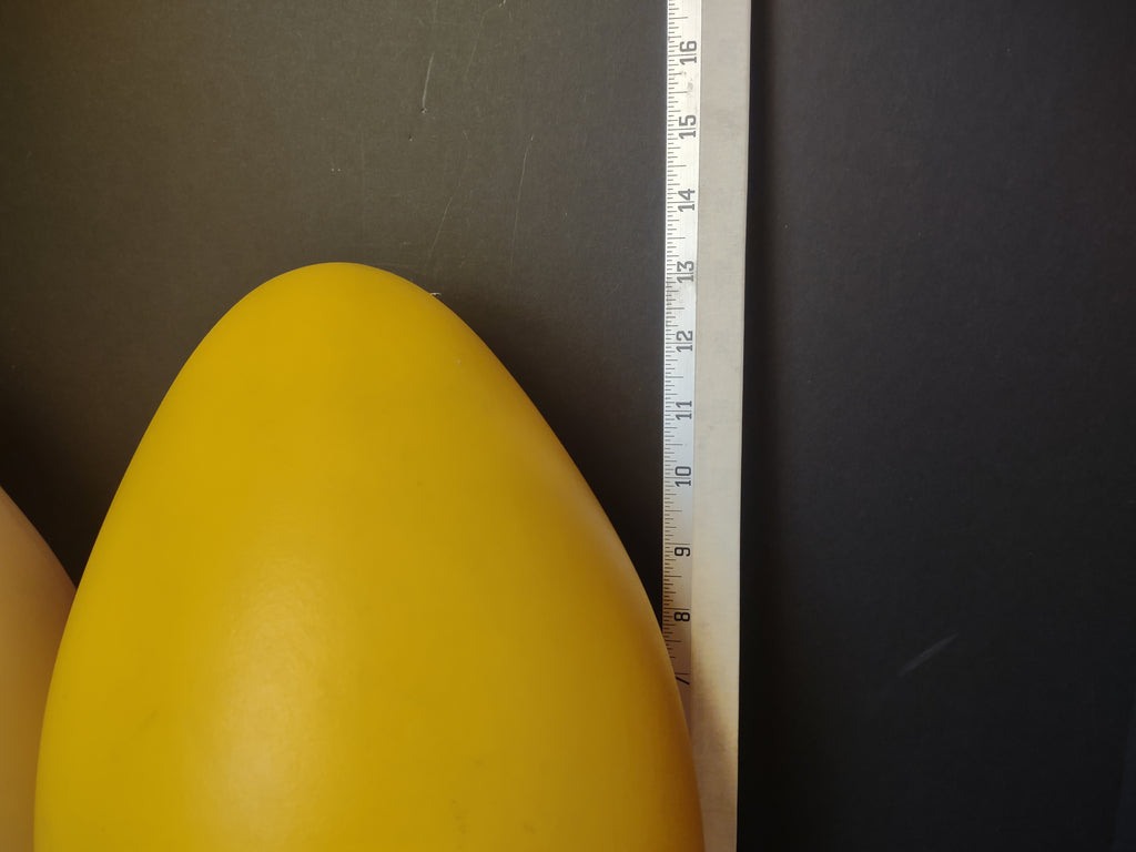 Vintage Blow Mold Easter Egg light Pink Yellow 14" (lot 1474)