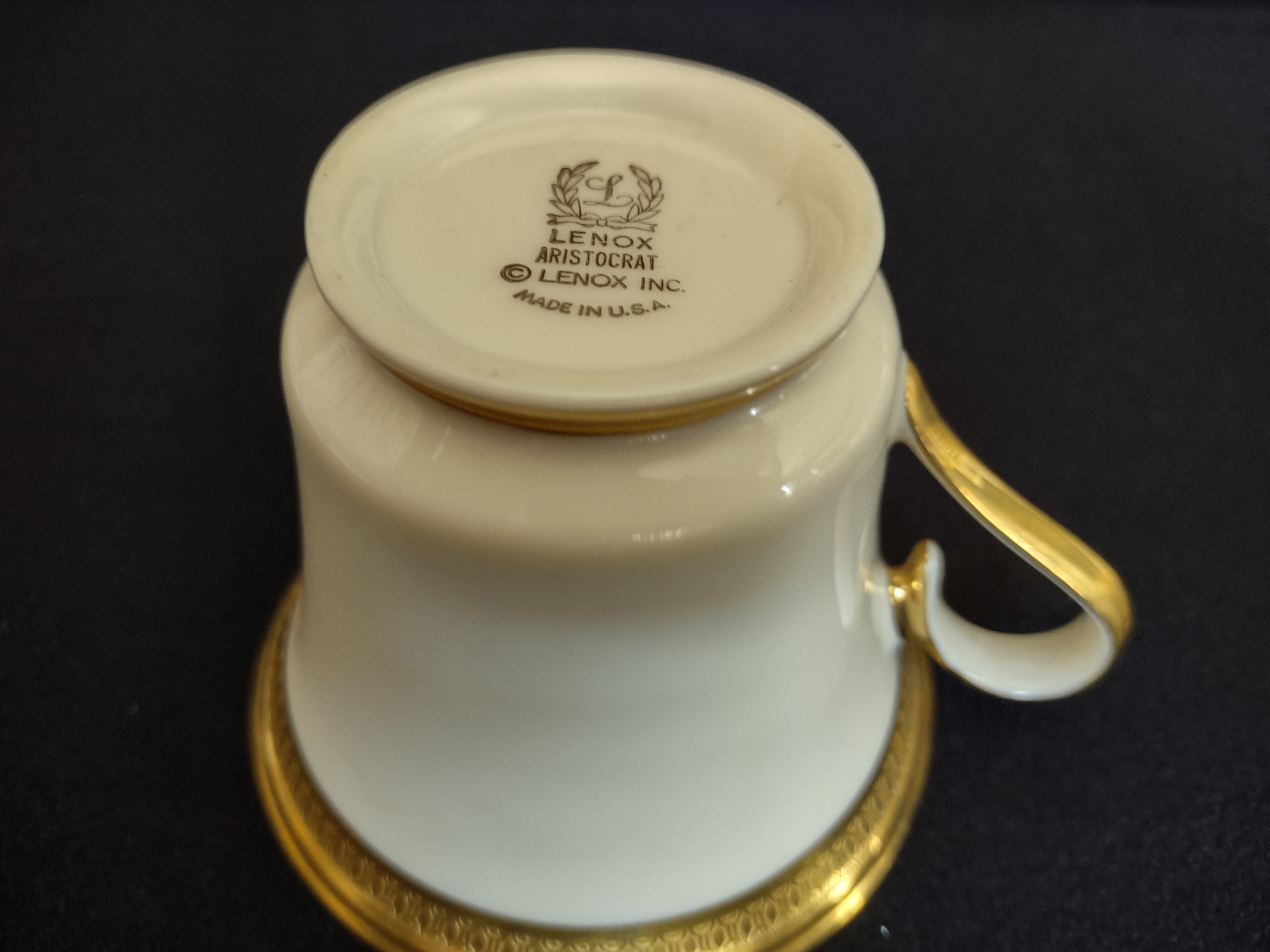 Vintage Lenox Aristocrat Tea Cup ONLY (lot 1885)