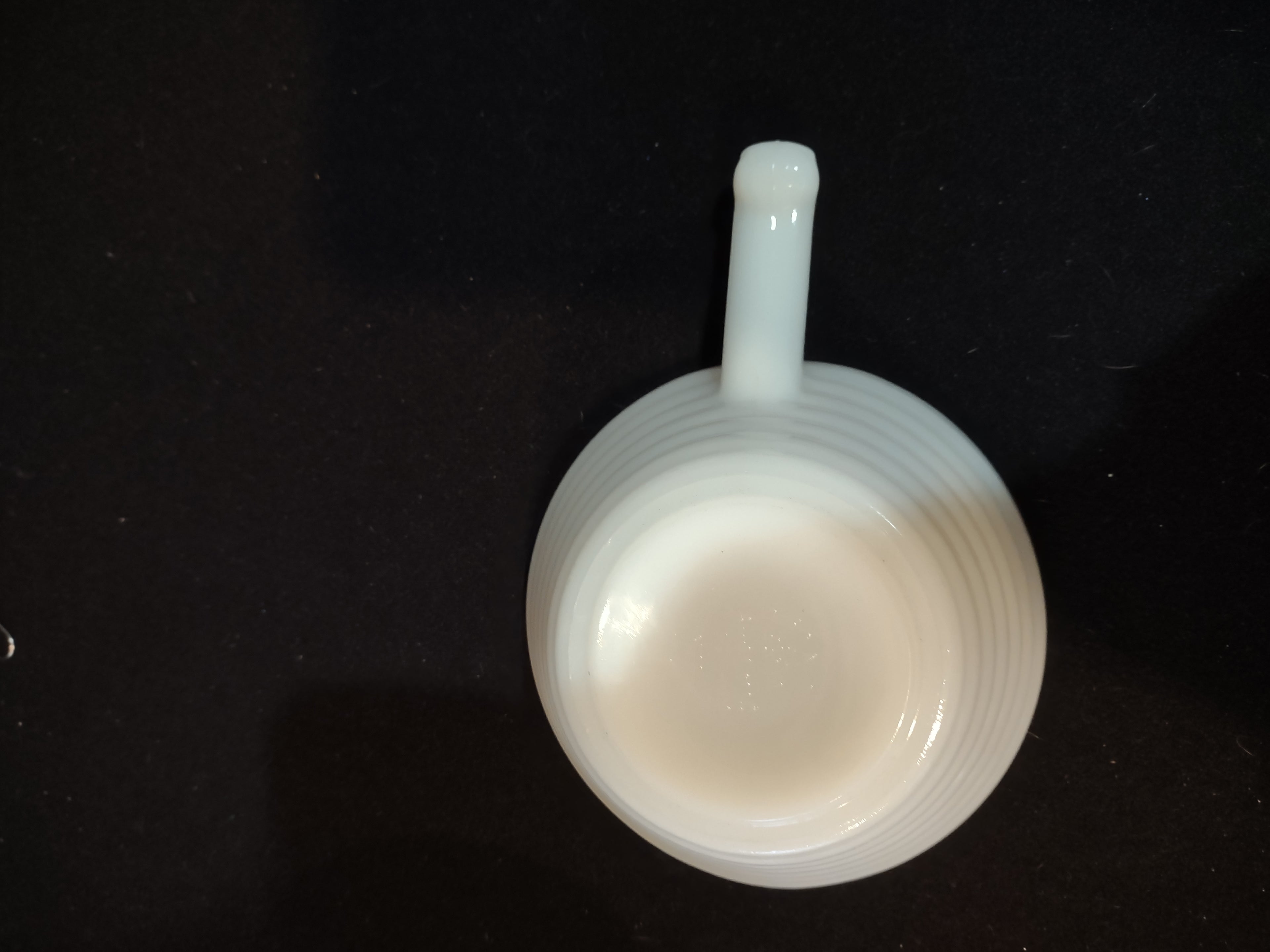 Vintage Fire King Milk Glass Soup Bowls Beehive Design Handle Set Of 3 (Lot 5344