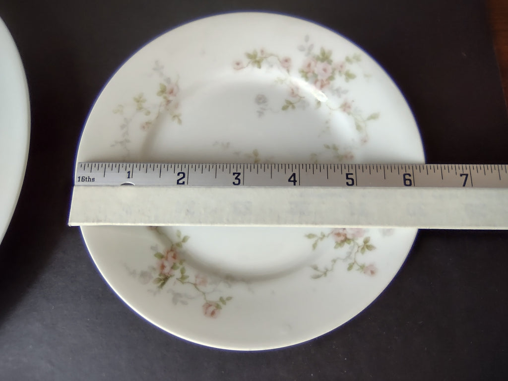 Haviland Limoges Pink Spray Dinner & Bread/Butter Plate (lot 921)