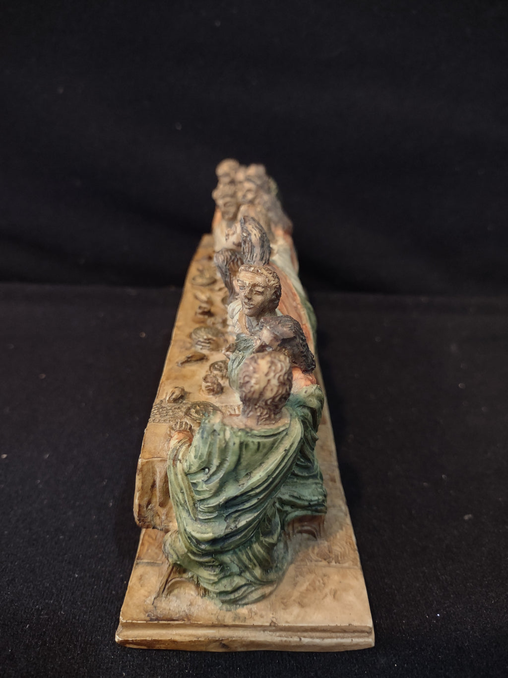 Vintage Easter Hand Painted Resin Jesus Apostles The Last Supper (Lot 3997)