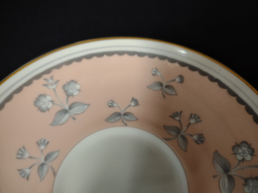 Wedgwood Pimpernel Pink Saucer ONLY Green Stamp (lot 2768)
