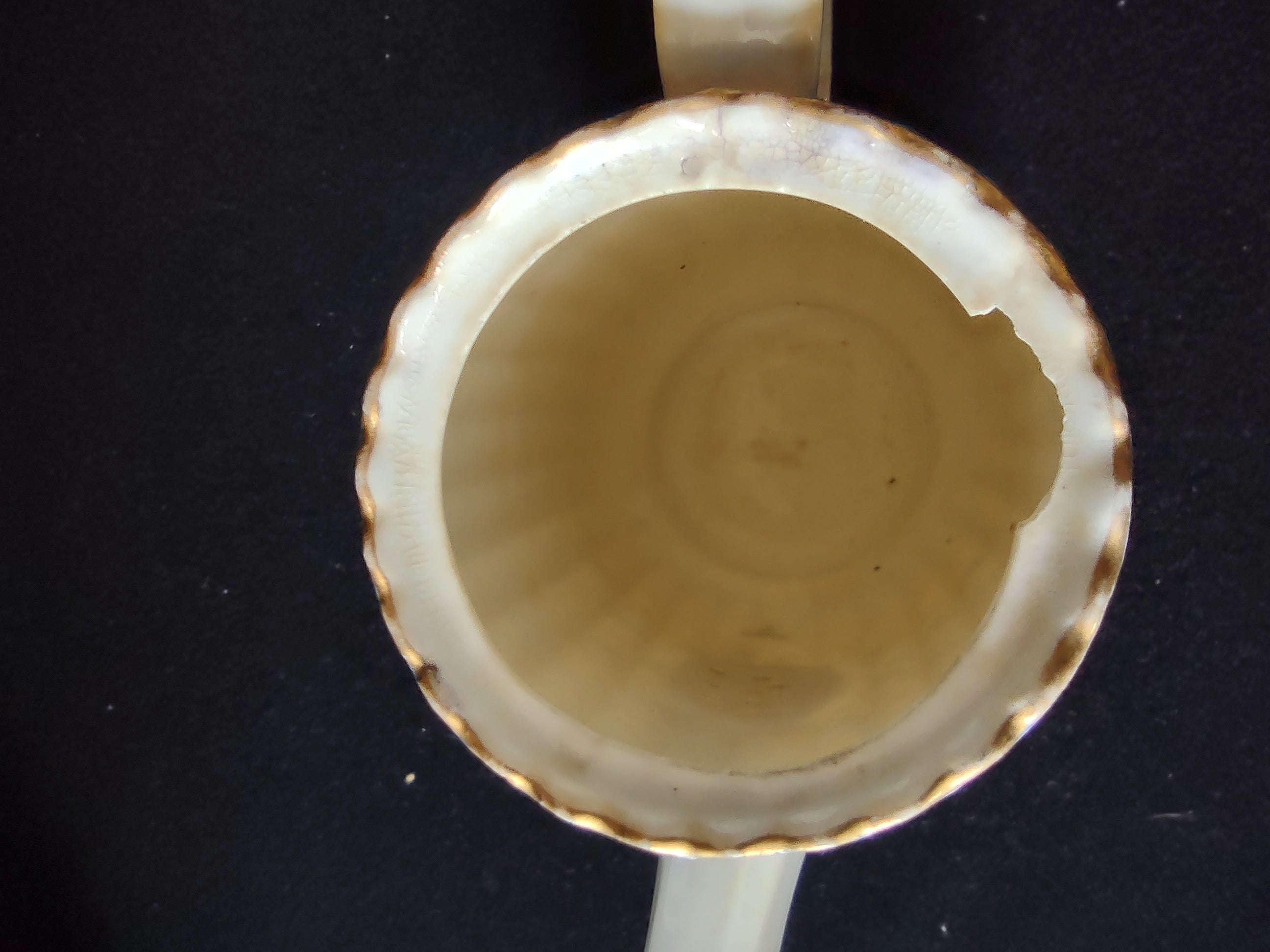 Vintage Copeland Spode Coffee Pot Earthenware Blue Ermine IMPERFECT (Lot 5764)