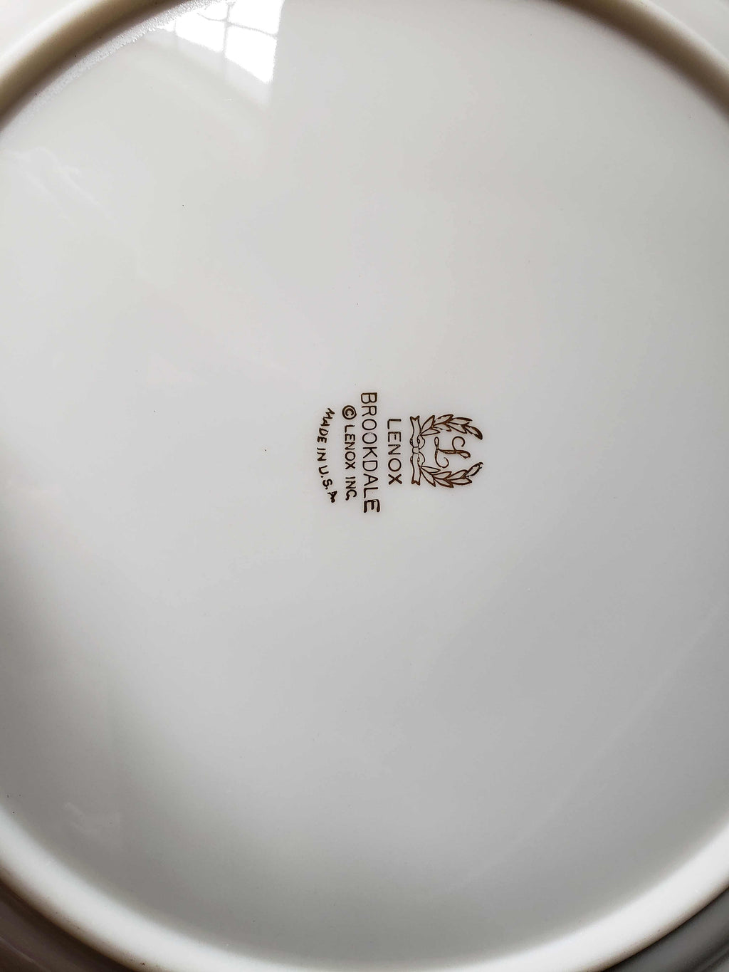 Vintage Lenox Brookdale Dinner Plate 10-1/2" (lot 1916)