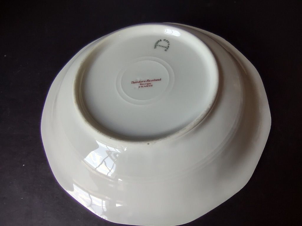 Haviland Limoges White Jewel 8 x Cream Soup Bowl Floral (lot 799')