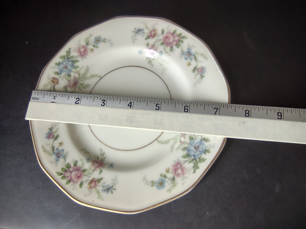 Haviland Limoges Fleurettel 5 x Salad/ Dessert Plate 7-1/2" Floral (lot 808)