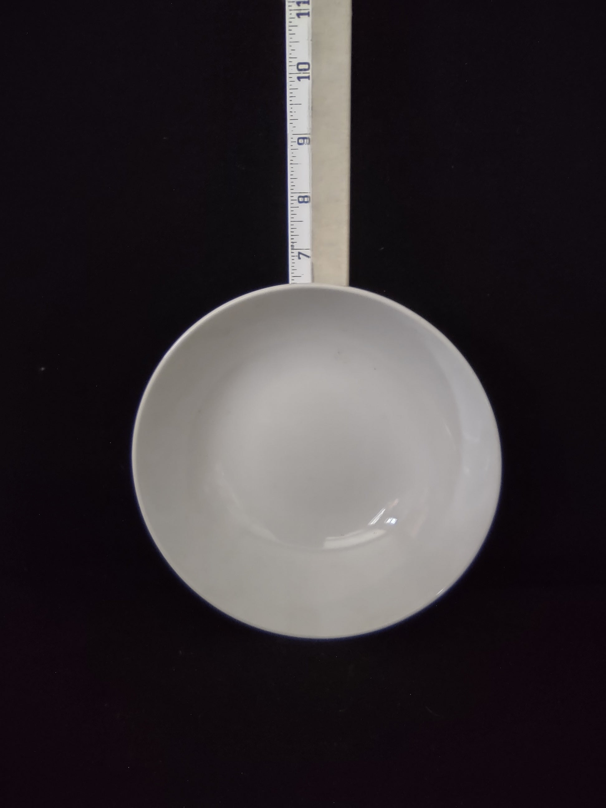 Vintage Pure White 6" Portion Control Bowl Plate Set Of 4 (Lot 5199)