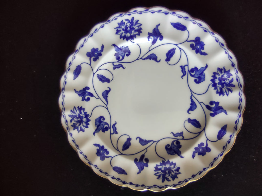 Vintage Spode Plate Bone China Blue Colonel English Countryside (Lot 5734)