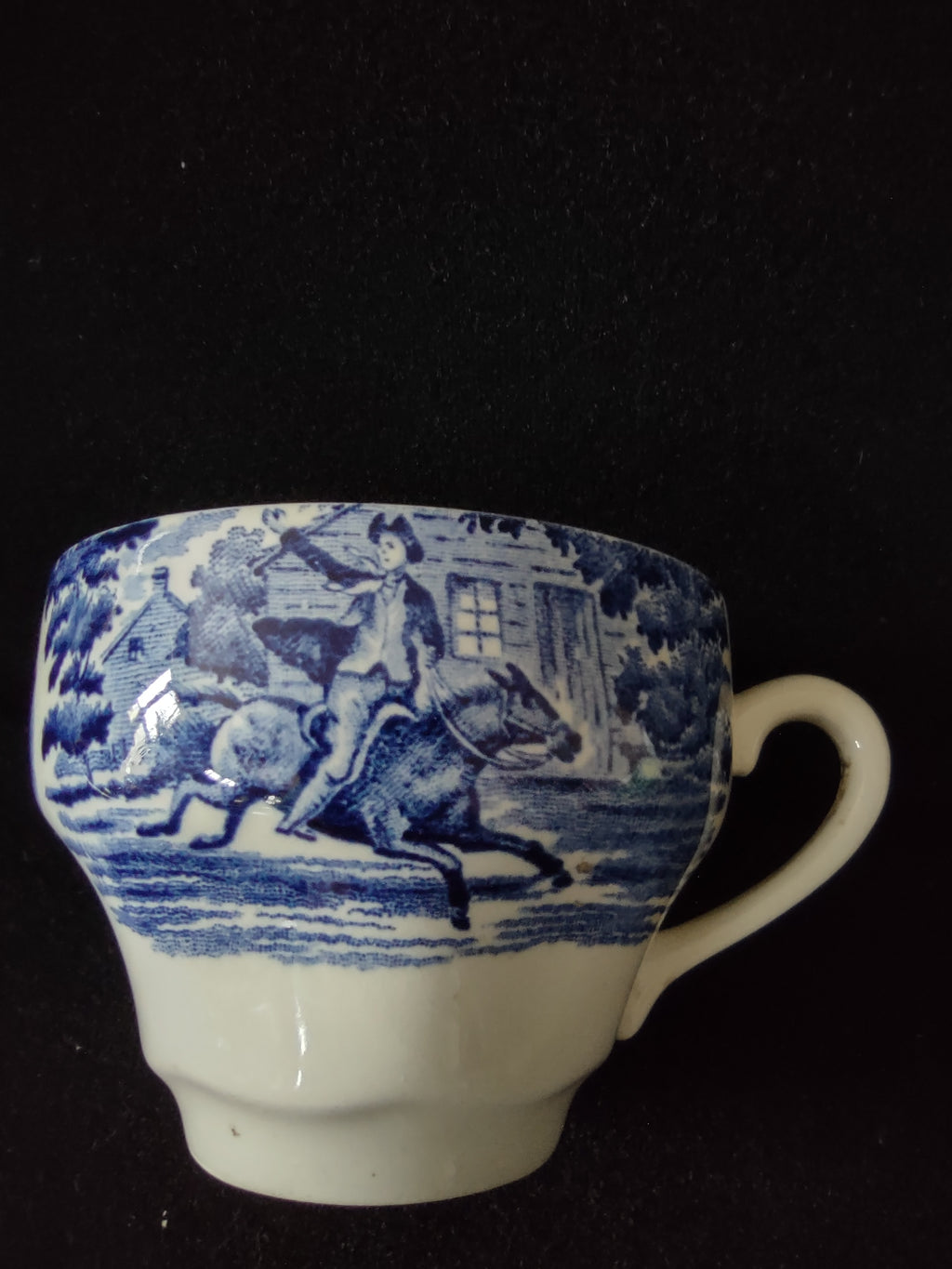 Vintage Staffordshire Teacup Ironstone Liberty Blue Paul Revere (Lot 5573)