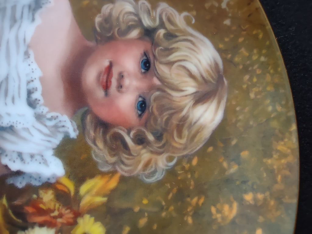 Vintage A Childhood Almanac Collector Plate 10th Issue Indian Summer (Lot 5194)