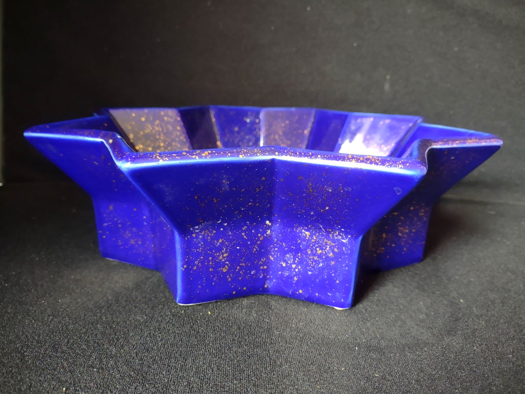 Partylite Radiant Star Candle Holder Purple with Gold (lot 2688c)