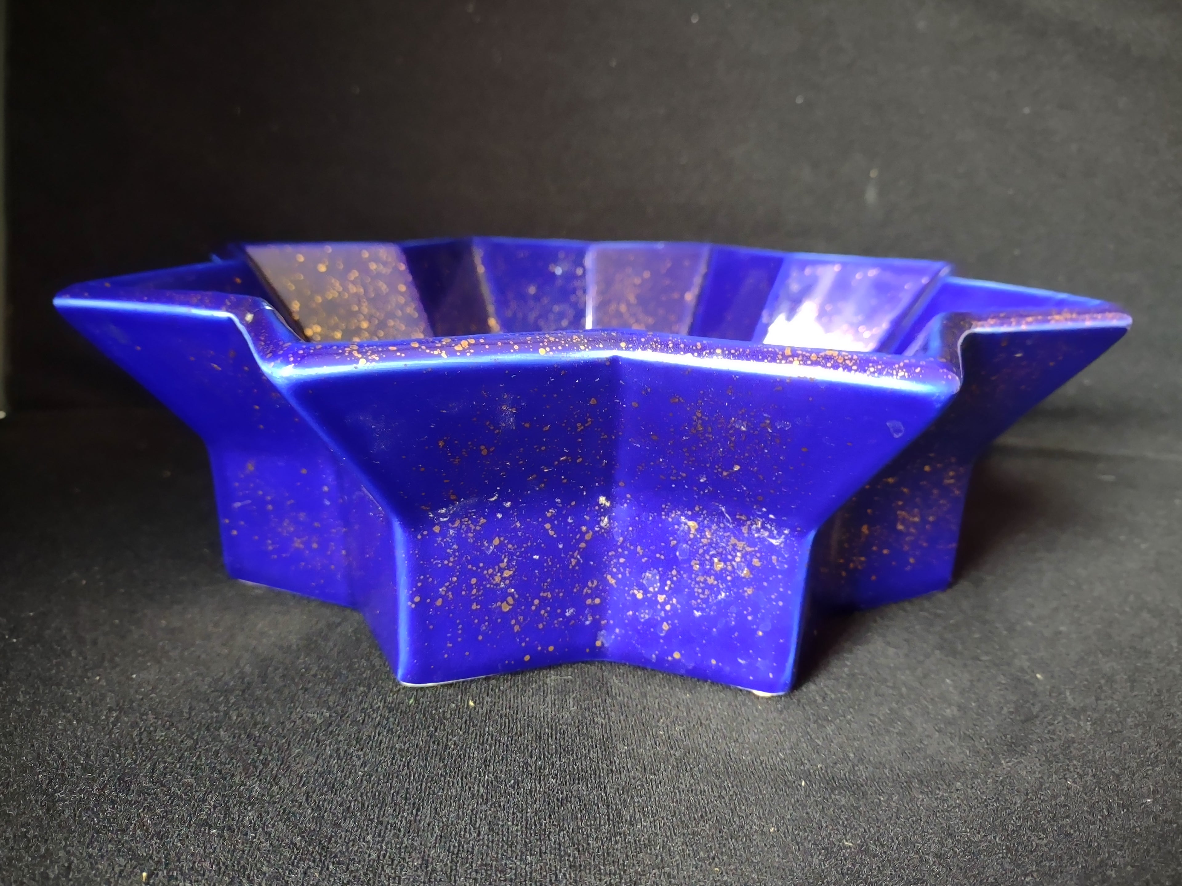 Partylite Radiant Star Candle Holder Purple with Gold (lot 2688c)