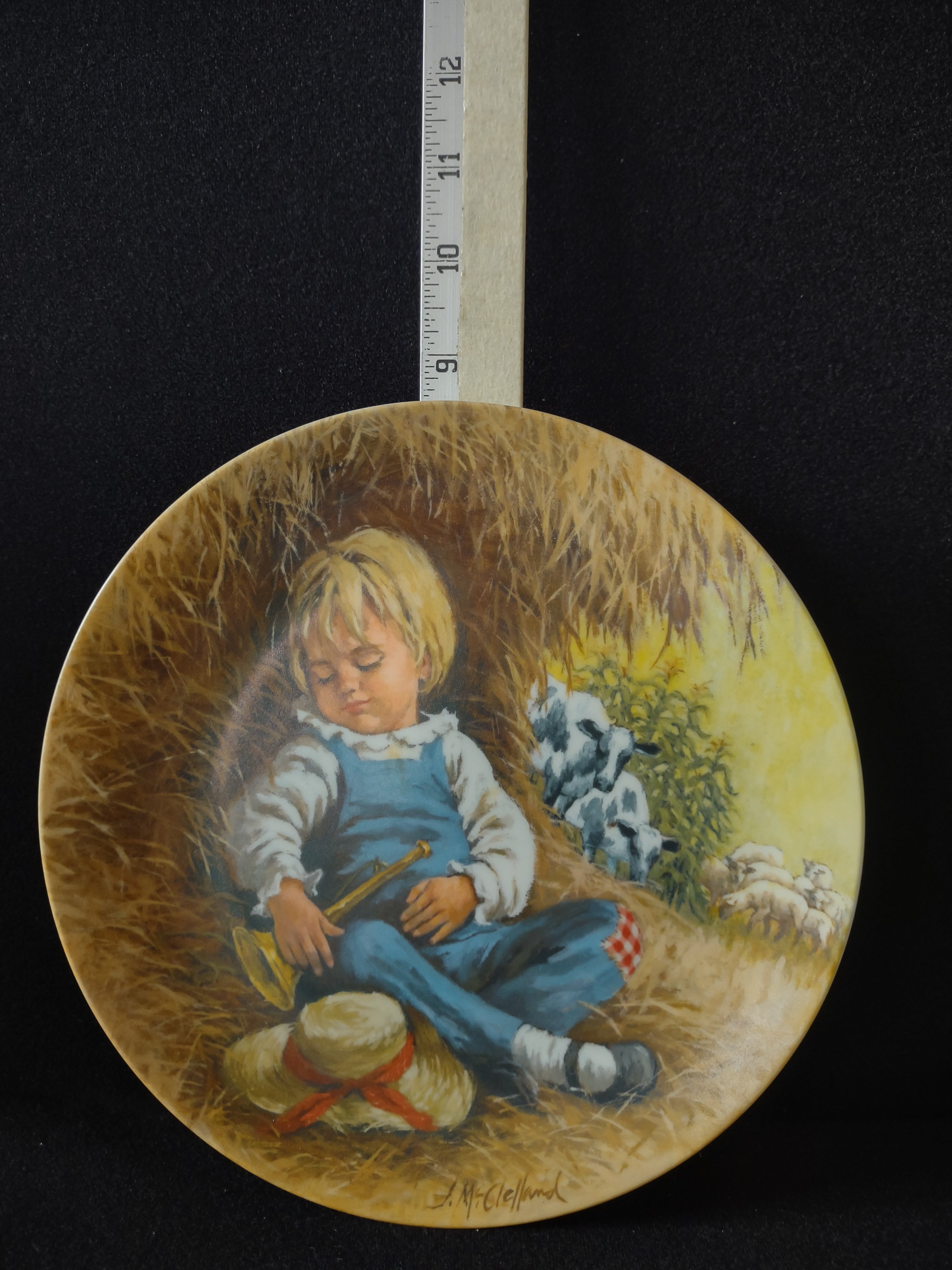 Vintage Mother Goose Collector Plate 2nd Issue Little Boy Blue (Lot 5114)