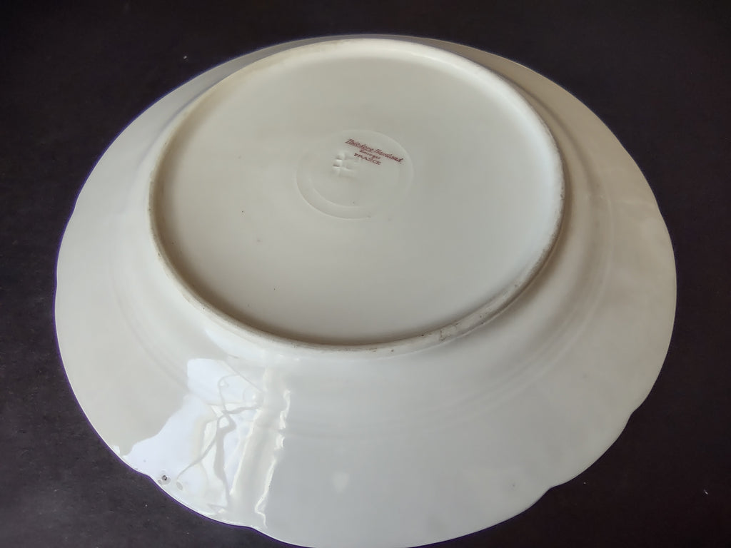 Haviland France Limoges French Cottage Shabby Chic Dinner Plate Roses (lot 1102)