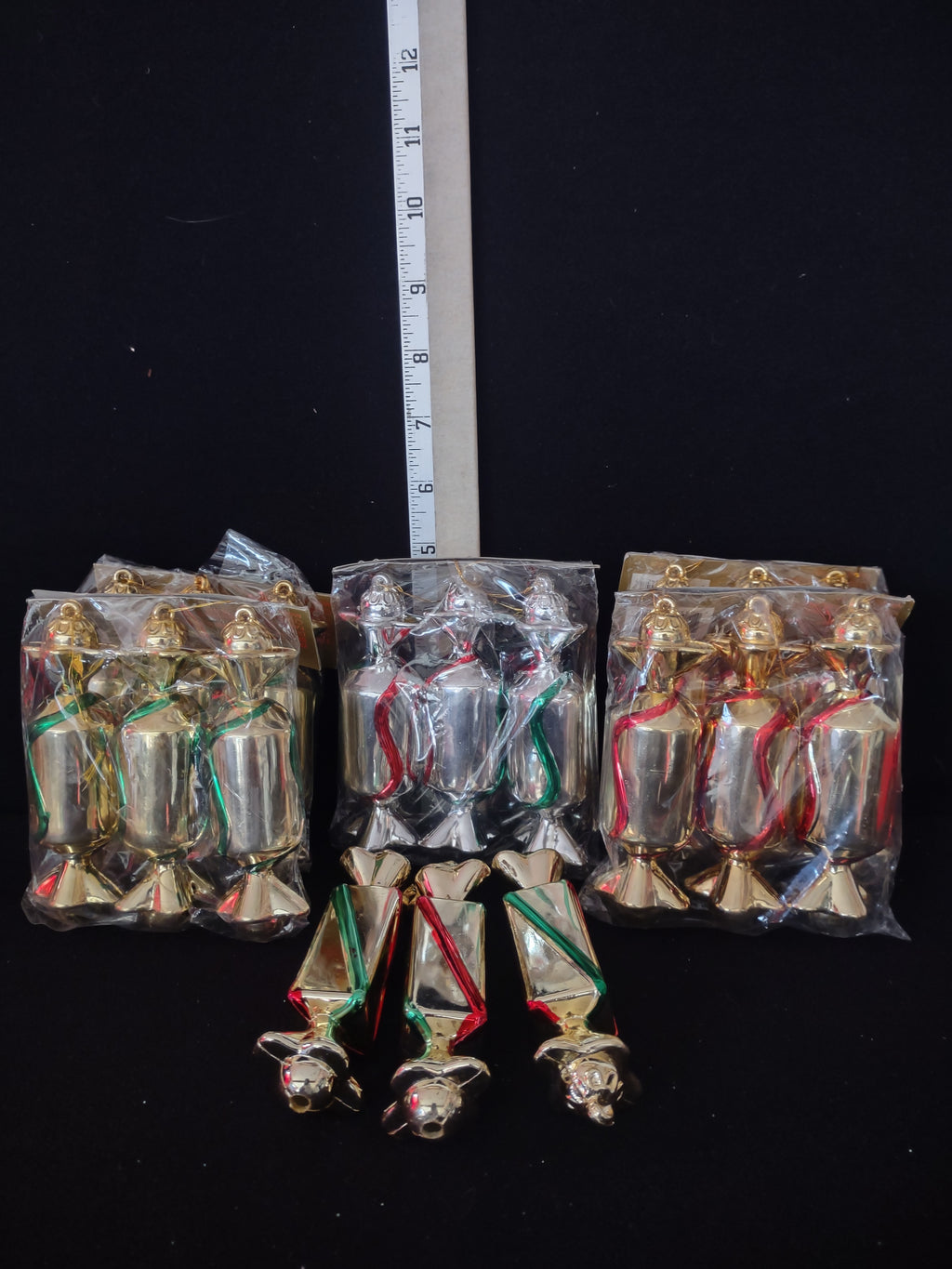 Vintage Christmas Plastic Candy Ornaments 18 Pieces (Lot 4503)