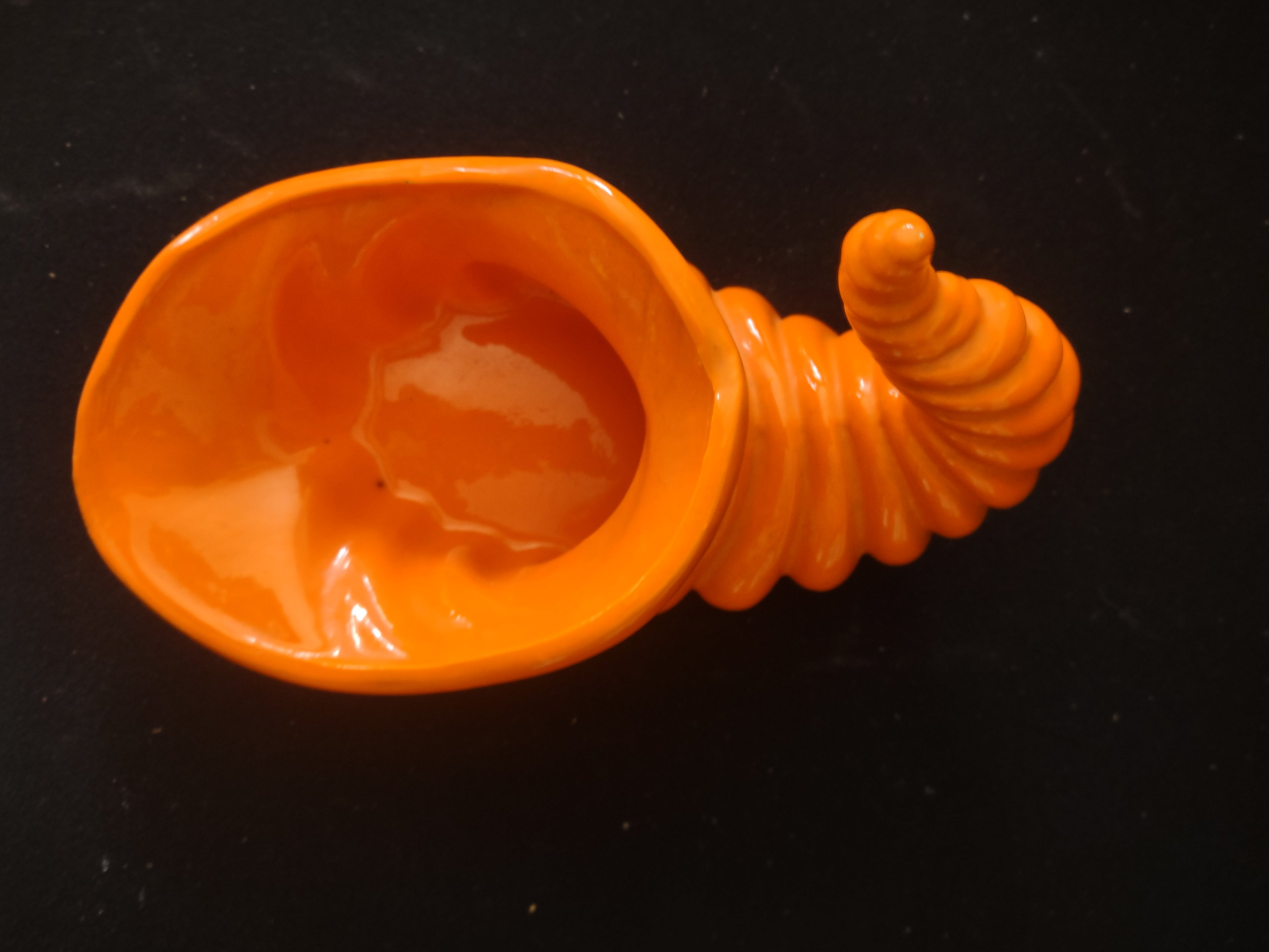 Thanksgiving/Fall Orange Atlantic Mold Cornucopia (Lot 3393)