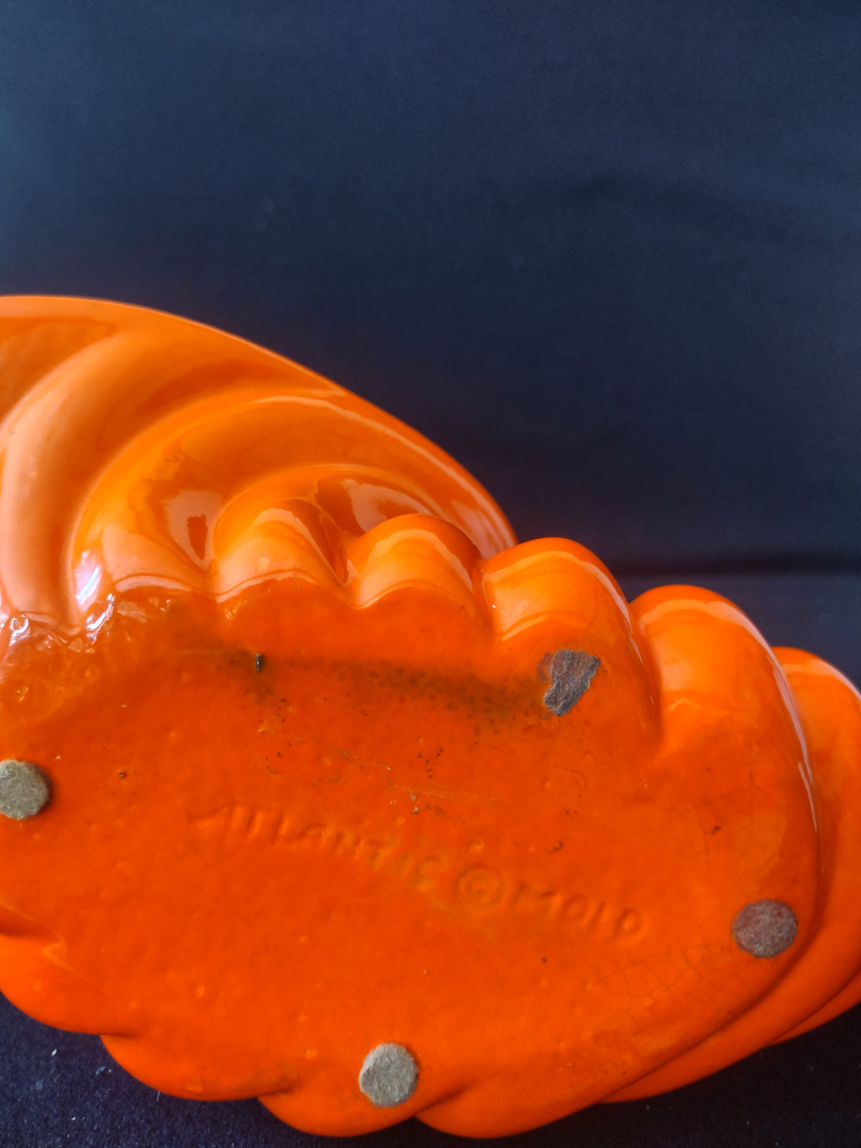 Thanksgiving/Fall Orange Atlantic Mold Cornucopia (Lot 3393)