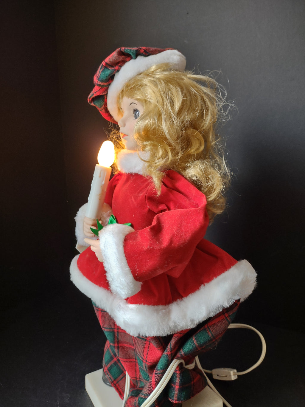 Vintage Original Christmas Motionette Figure Telco Animated (lot 1422)