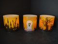 Vintage Set of 3 Halloween Flameless LED Candle Ganz Gosts (lot 2974j)