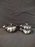 Vintage Stacking Chicken Teapot Creamer Sugar Bowl Set 1950s (Lot 3989)