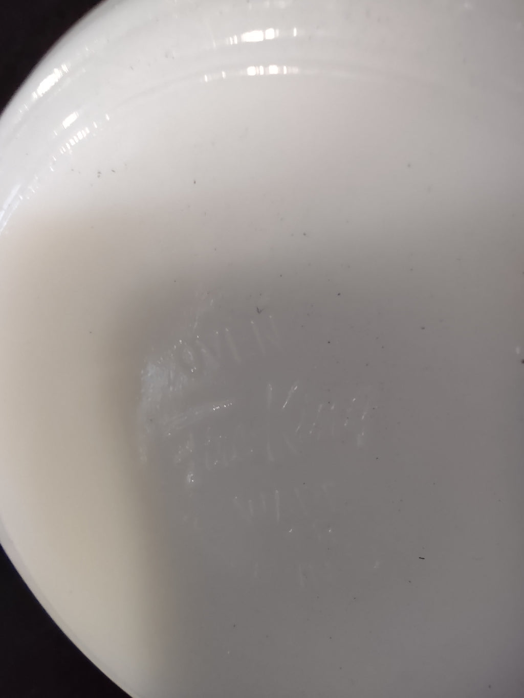 Vintage Fire King Milk Glass Soup Bowls Beehive Design Handle Set Of 3 (Lot 5344