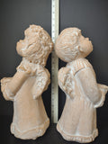 Christmas Decor Caroling Boy Girl Candle Holder 16" (lot 1259)