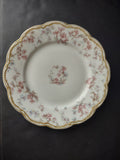 Haviland Limoges France Double Gold Trim Dessert Plate Flower (lot 635)