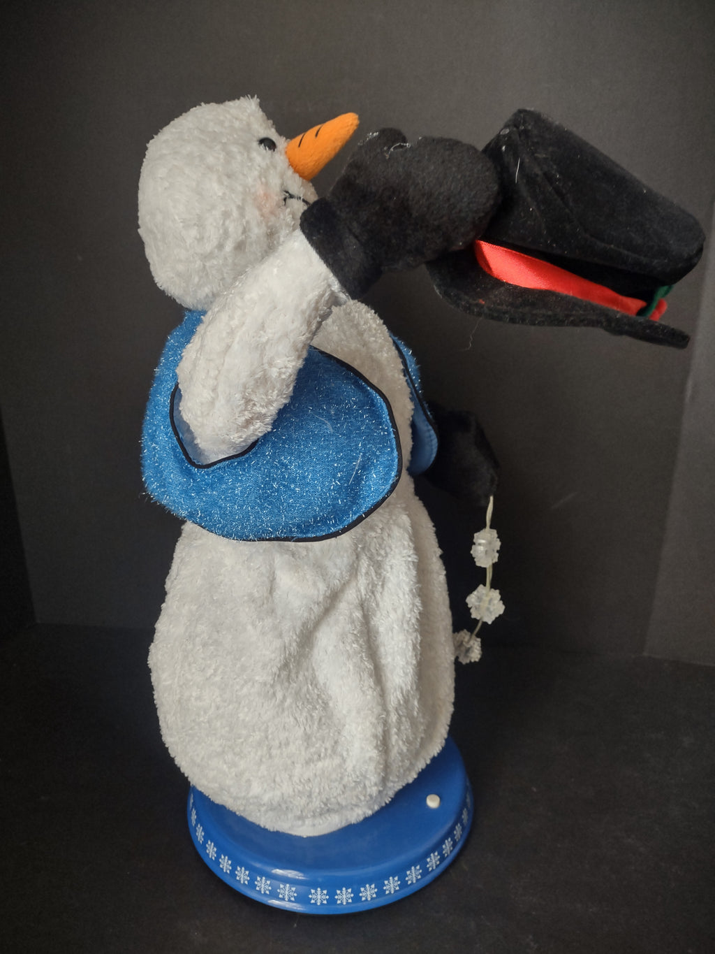 Christmas Gemmy Mr Snow Miser Snowman Snowflake Animated IMPERFECT (lot 2354)
