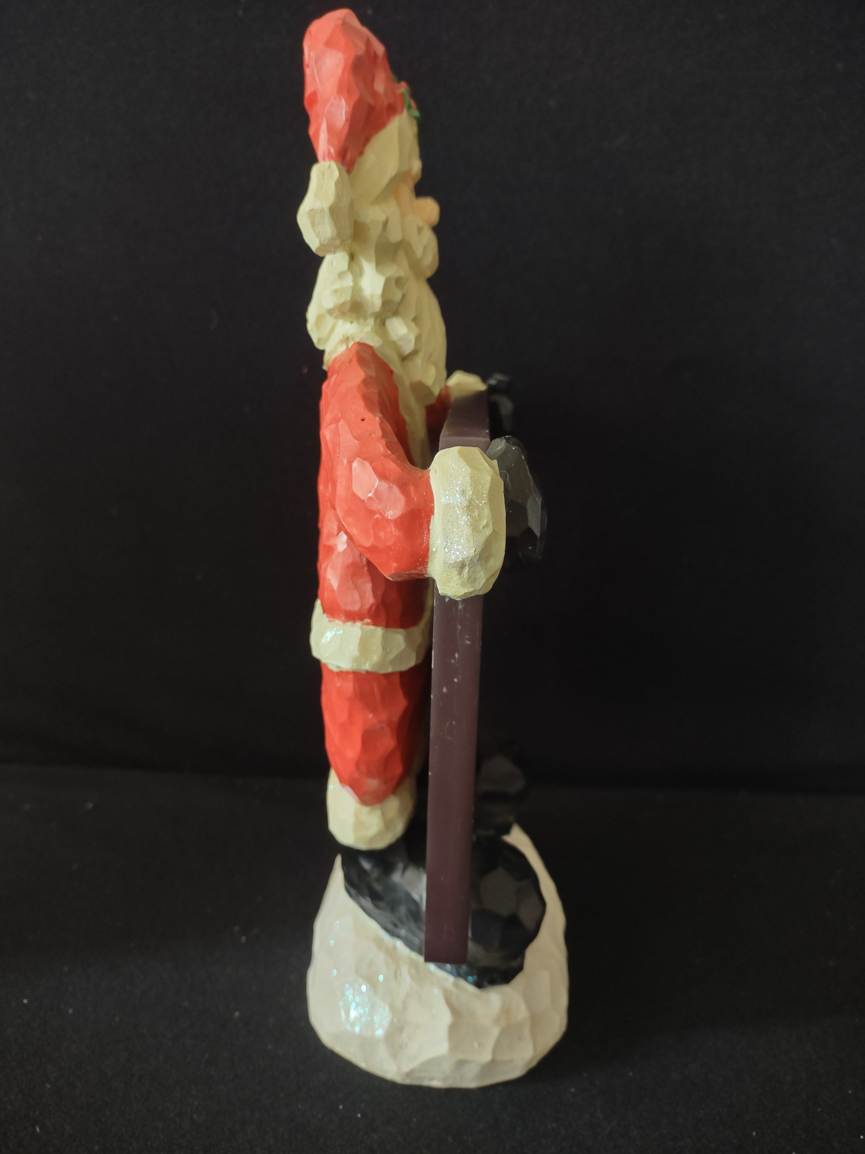 Vintage Christmas Santa Claus 6 1/2 x 5" Chalkboard Holder (Lot 3671)