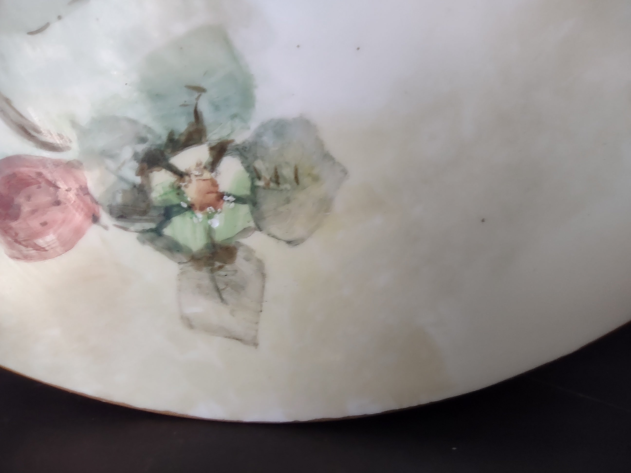 TV Limoges France Cabinet Strawberry Design 9-1/2" Plate (lot 1113)