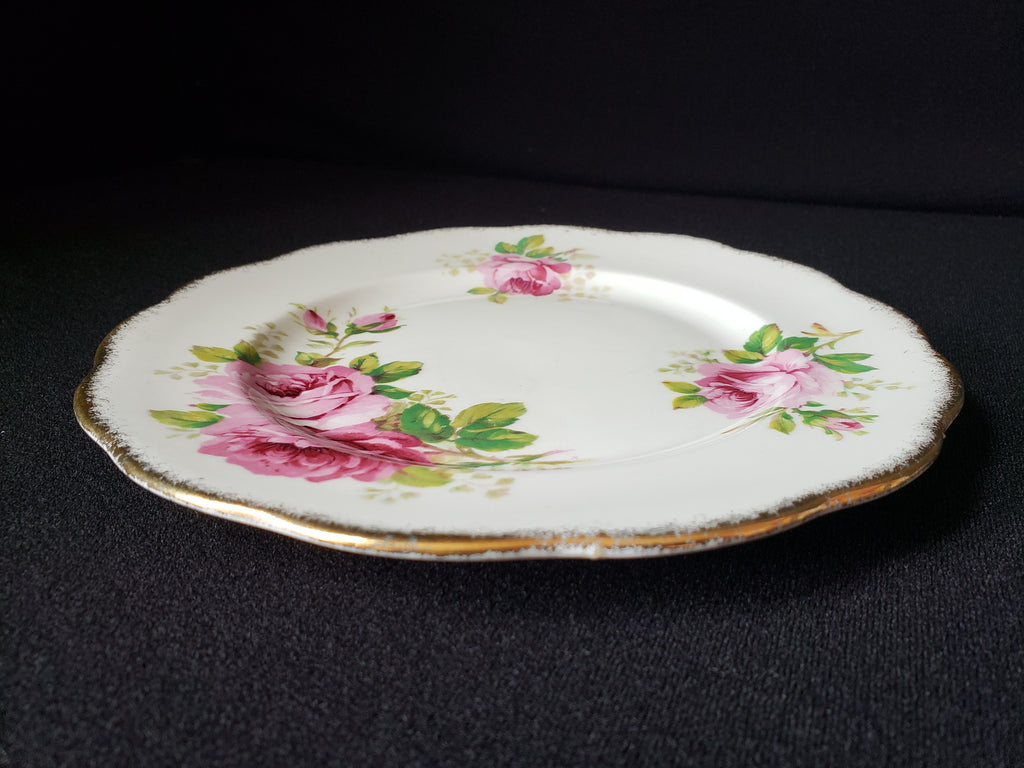 Vintage Royal Albert American Beauty Dessert or Salad Plate 8" (lot 2050)