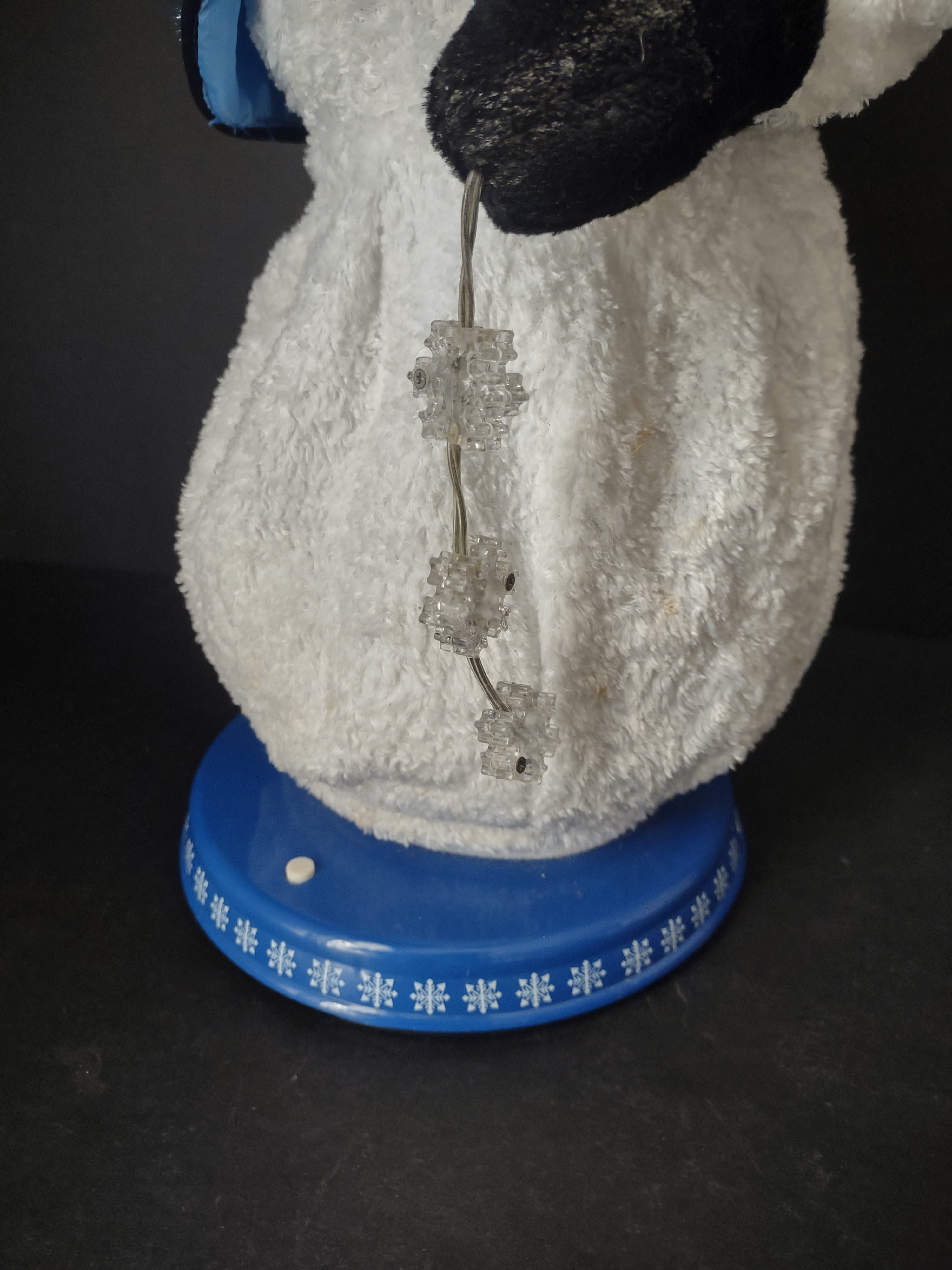 Christmas Gemmy Mr Snow Miser Snowman Snowflake Animated IMPERFECT (lot 2354)