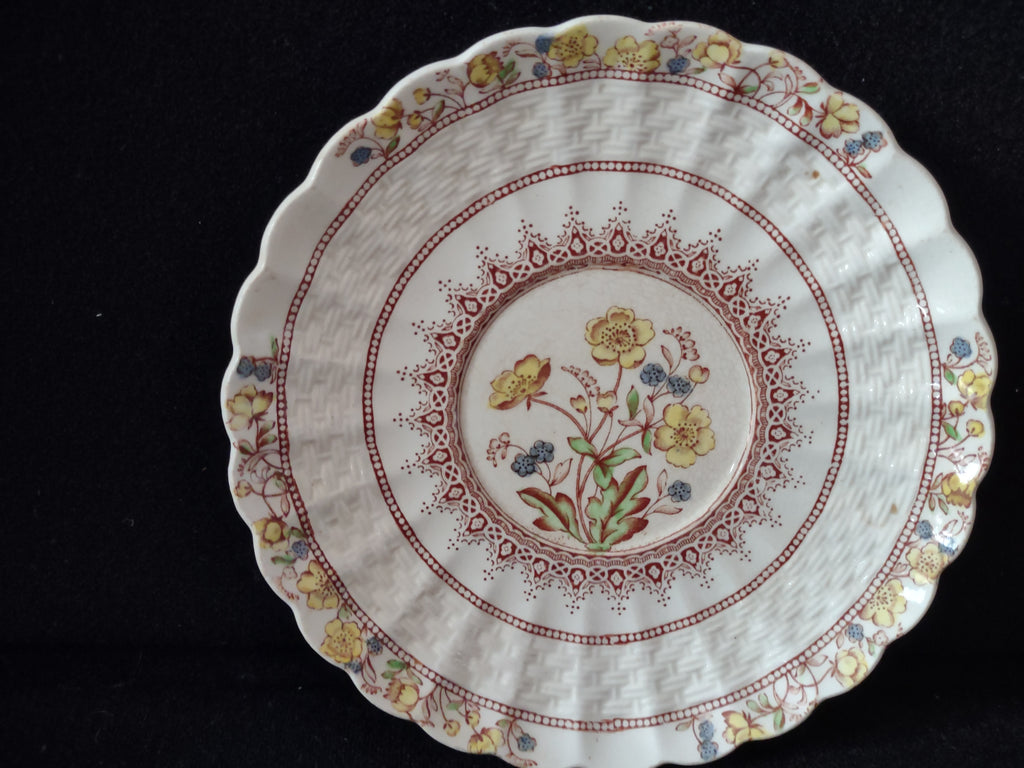 Vintage Spode Buttercup Saucer English Countryside Ironstone (lot 5749)