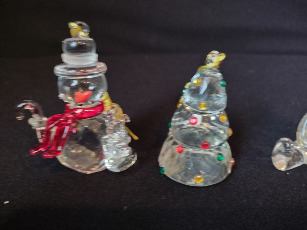 Lenox Christmas Cheer Crystalline Ornaments Set of 3 (lot 1632)