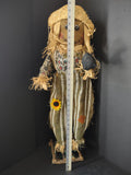 Halloween Fall 32" Scarecrow Standing Primitive Rustic (lot 3080j)