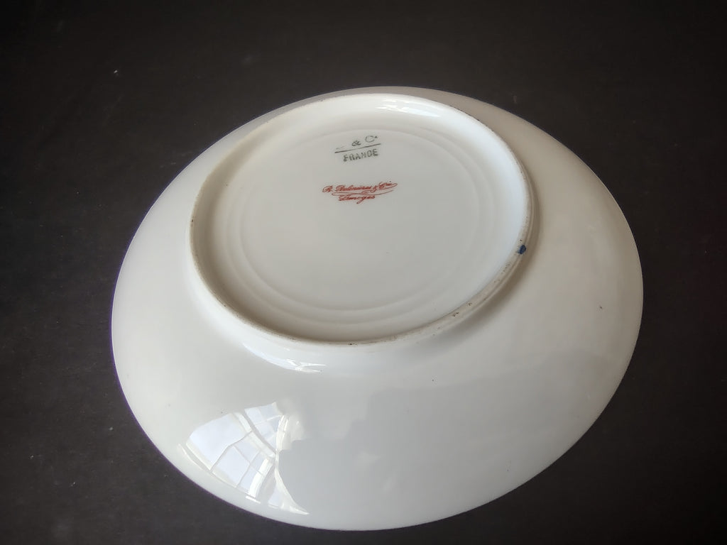 Delinieres Haviland Limoges Saucer ONLY Gold Black Decor (lot 1070)